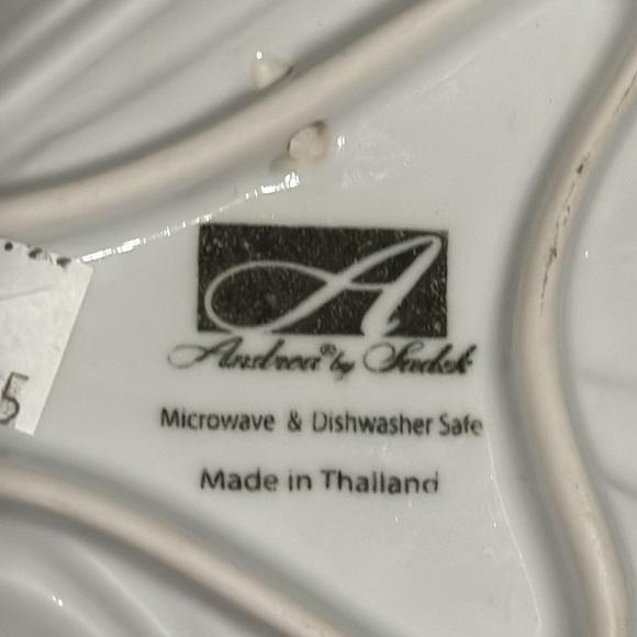 Andrea by Sadek Butterfly Glass Dish Plate - Picture 3 of 5